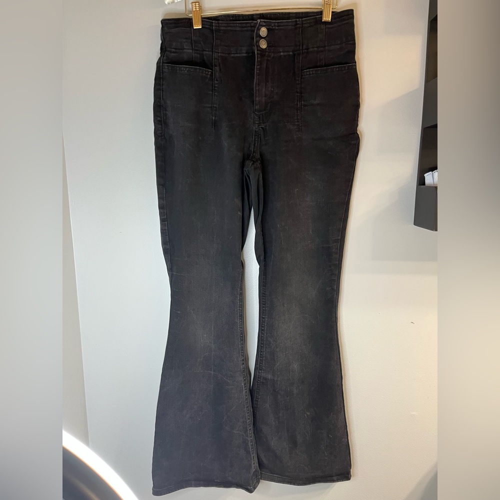 Maurices Charcoal Flare Jeans